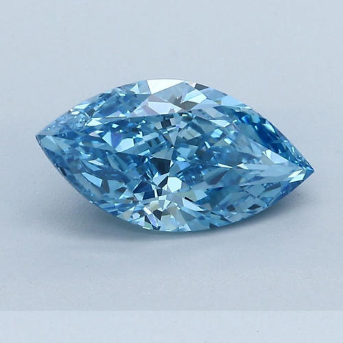 GIA Certified 1.51 ct. Fancy Greenish Blue Marquise Cut Diamond